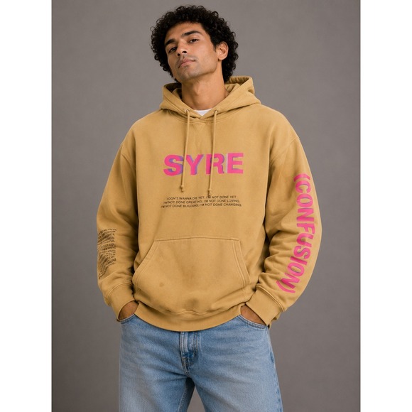 MSFTSrep Other - MSFTSrep SYRE A Beautiful Confusion Jaden Smith Hoodie Tan Yellow Mens Medium |N